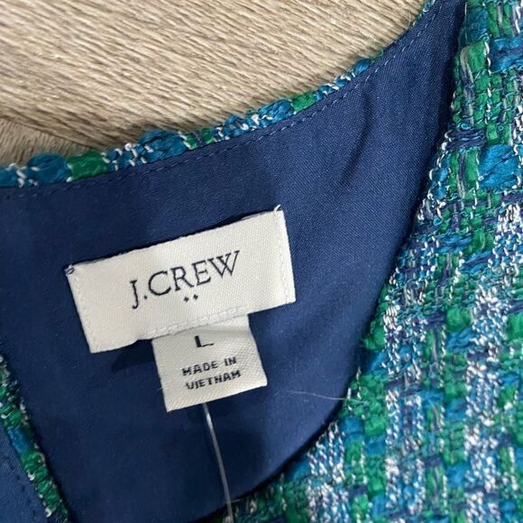 J Crew Tweed button-back shell Size 12 - Picture 7 of 8